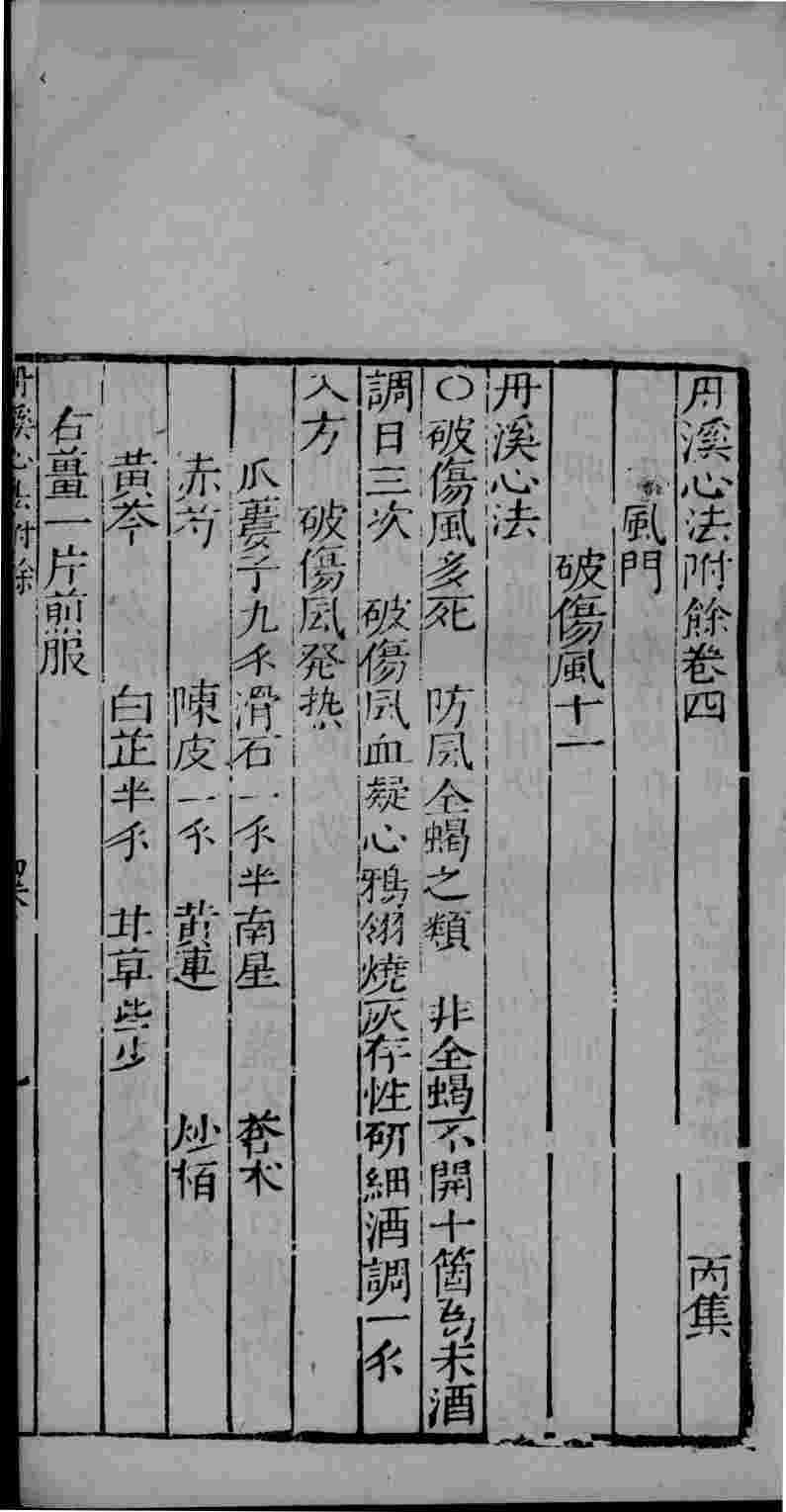 丹溪心法附余  卷4-5